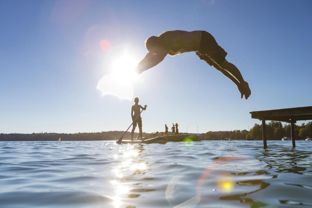 Sopherl Am See - Fruehstueck Auf Der Seeterrasse, Sehr Ruhig Und Wunderschoen Am See, 3 Minuten Nach Oberpfaffenhofen, Viele Radtouren, Restaurants & Cafes In Der Umgebung Weßling Extérieur photo